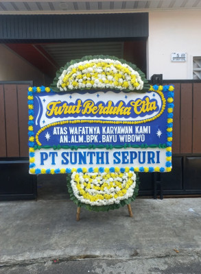Papan Bunga Duka di Bangka Selatan